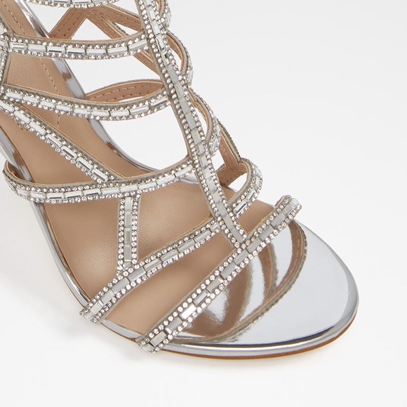 Aldo Norta rhinestone embellished caged stilettos! - Picture 7 of 8